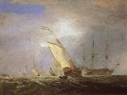 Joseph Mallord William Turner Warship USA oil painting artist